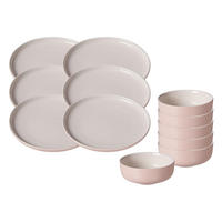 FRÜHSTÜCKSSET Jasper rosa 12er Set - Robinienfarben, Keramik (1/1/1cm) - Ritzenhoff Breker