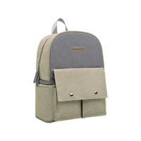 WICKELTASCHE Nia beige Rucksack, Reißverschlussöffnung, Thermofächer, Wickelunterlage, Fächer - Beige, Textil (7/35/30cm) - Kikka boo