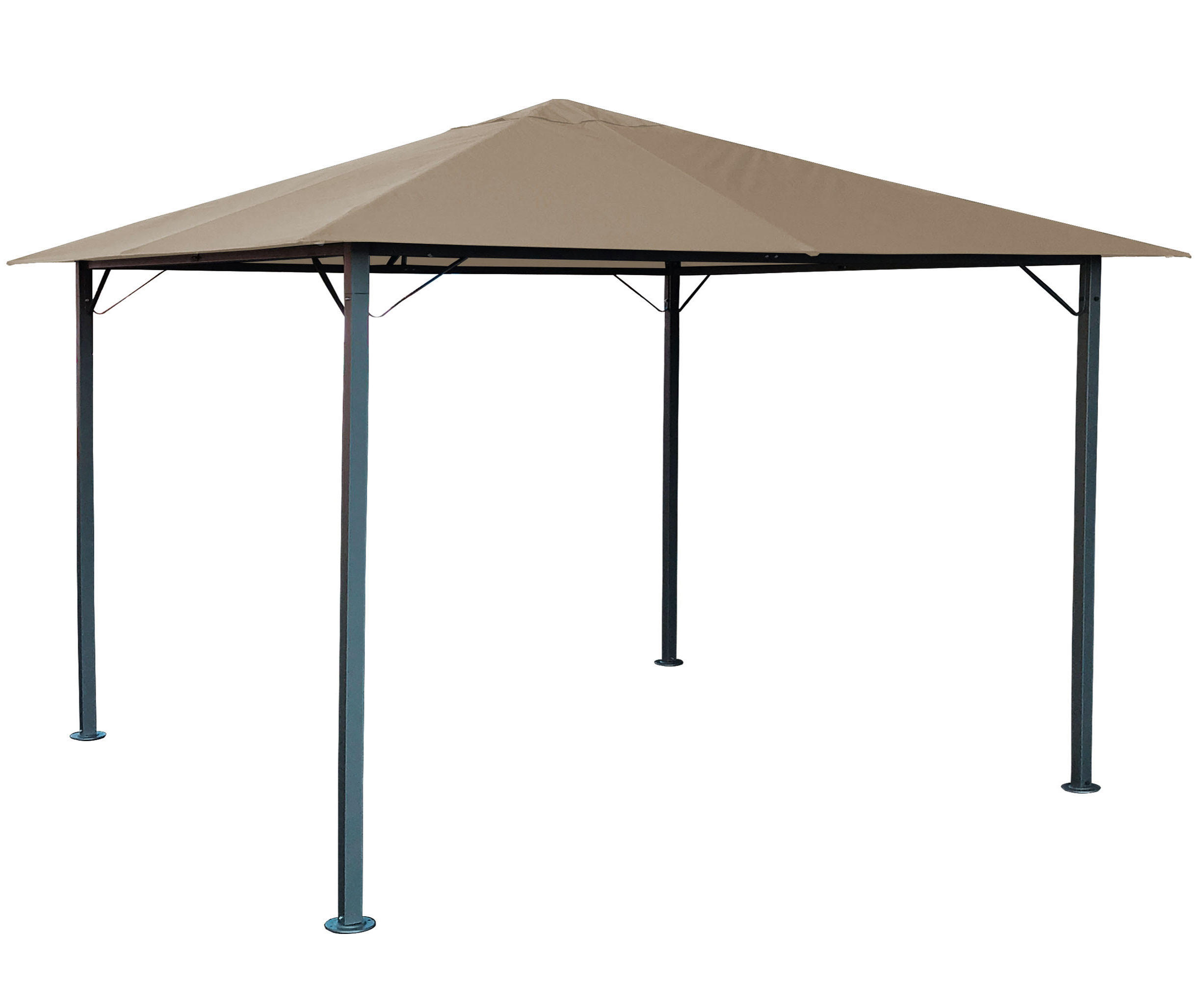 Thumbnail - Quick Star Pavillon, Beige, Metall, 300x263x300 cm, Sonnen- & Sichtschutz, Pavillons & Pergolas