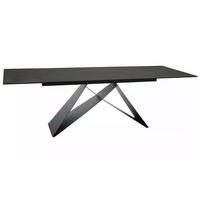 ESSTISCH Westin Rostfarben / Schwarz Matt 160-240 / 90 / 77cm - Rostfarben/Schwarz, Holz/Keramik (90/240/77cm) - Feldmann-Wohnen