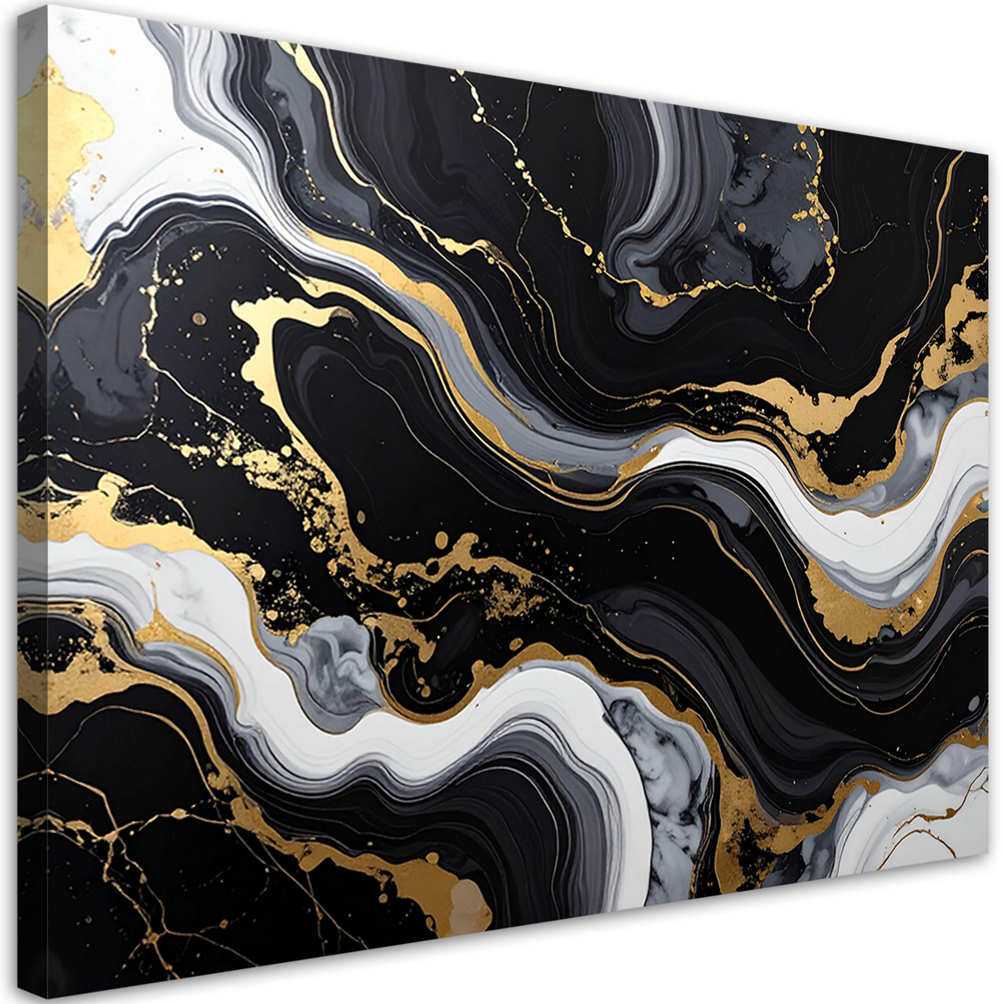 Feeby Bild Schwarz 90x60 cm