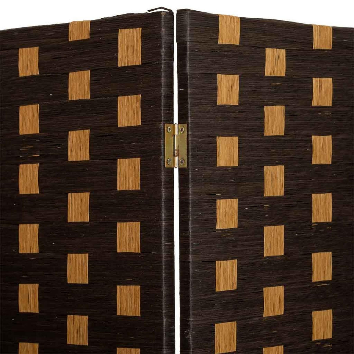 PARAVENT aus geflochtenem Papier mit 4 PANEELE, 3x180cm - Dunkelbraun, Papier (200/180/3cm) - Wanderlust