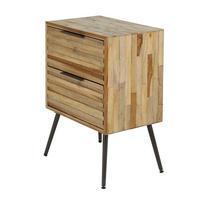 NACHTTISCH Teca Braun 30/45/60 cm - Braun, Holz (45/60/30cm) - Hoyz Collection