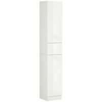 HOCHSCHRANK DE-12356 30/28/170 cm Weiß Hochglanz - Weiß, Holzwerkstoff (28/170/30cm) - ComfortXL