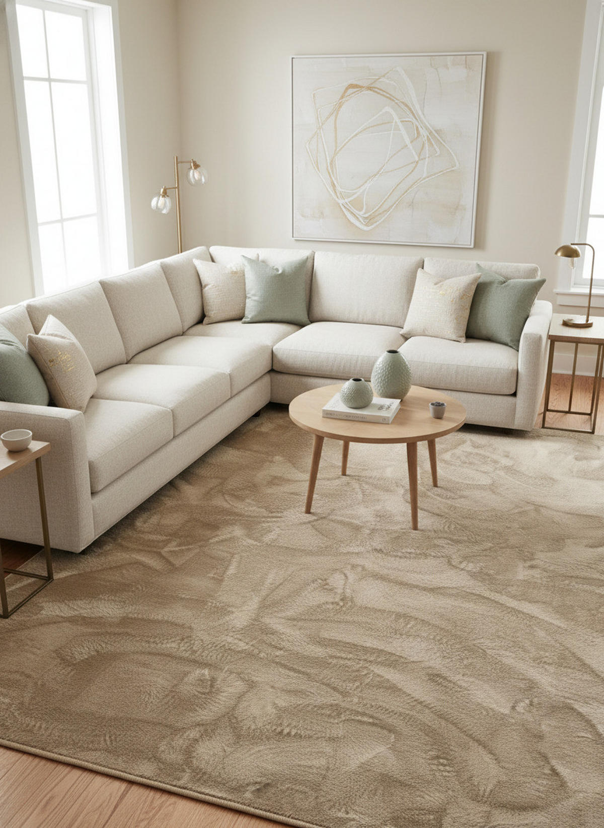 FELLTEPPICH SUPER SOFT PEARL - Beige, Textil (80/150cm) - Pergamon