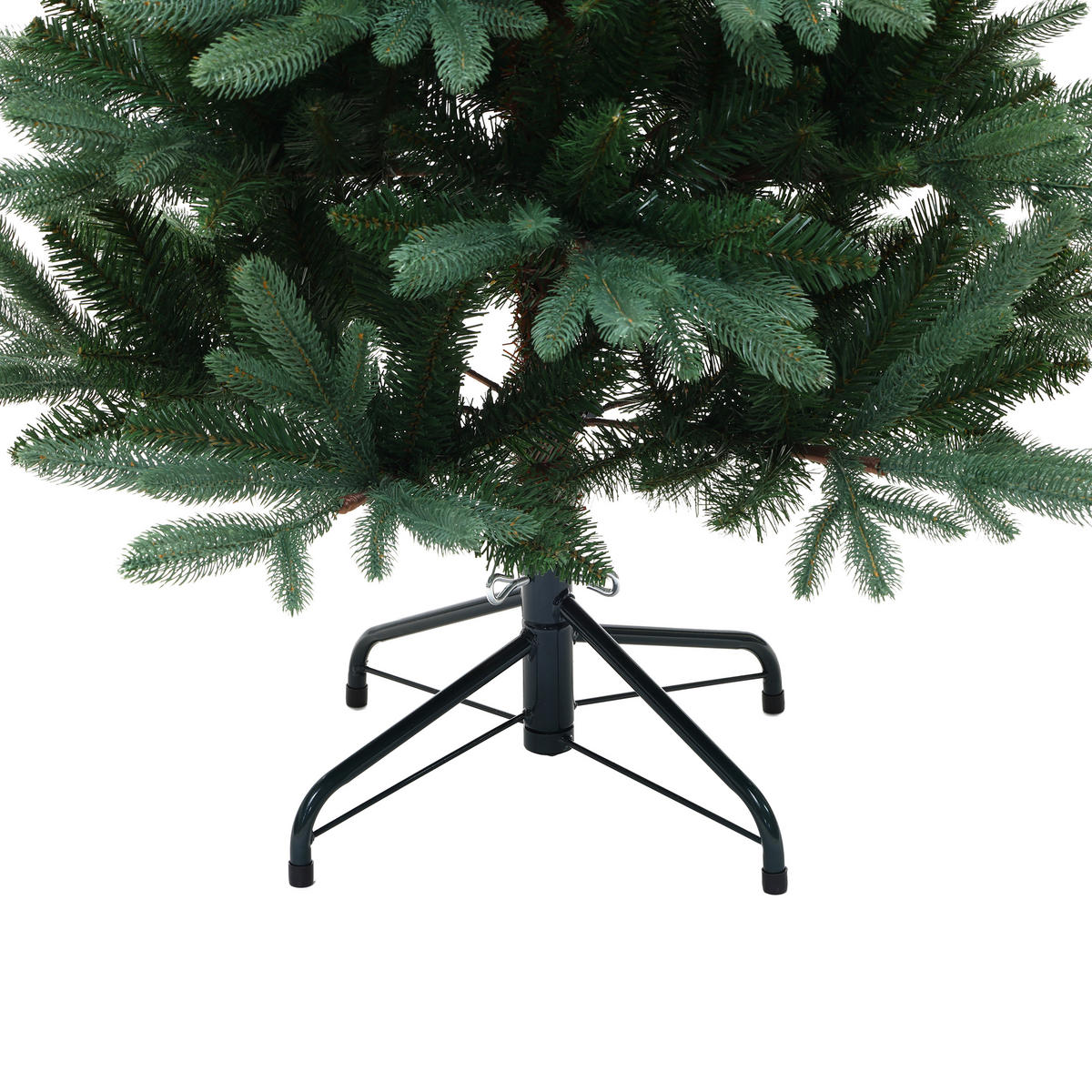 KÜNSTLICHER Weihnachtsbaum 150 cm, Fichten-Optik mit 695 PE-/PVC-Spitzen - Grün, Kunststoff (150cm) - Hometopia