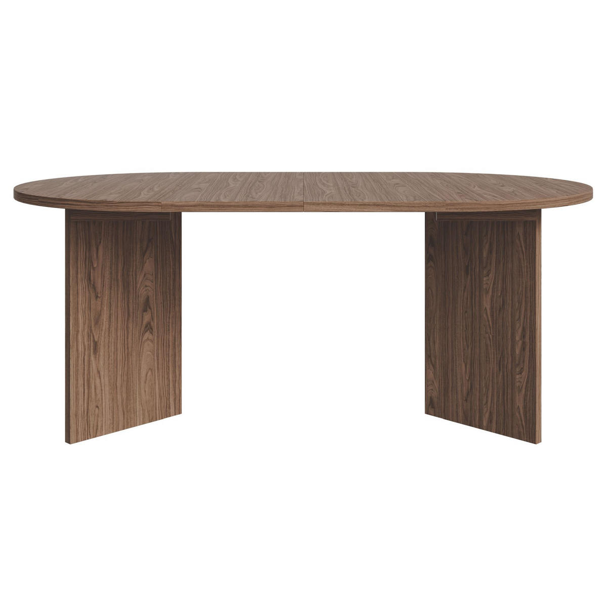 ESSTISCH Selsey Ovo rund, Holzoptik Nussbaum Wisconsin, ausziehbar, 110–190 × 110 cm - Nussbaumfarben, Holzwerkstoff (109.6/109.6/75cm) - Selsey