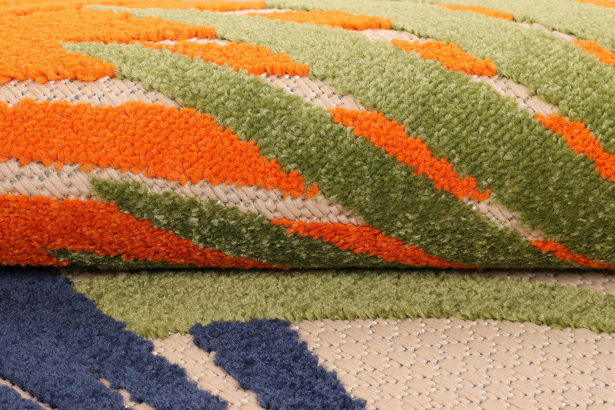 TEPPICH PATIO rund Multicolor 240/240 cm - Multicolor, Textil (240/240cm) - Tapiso