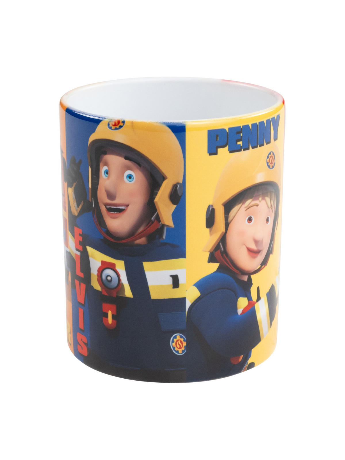 BECHER Feuerwehrmann Sam 4er Team Mehrfarbig 320 ml - Multicolor, Keramik (0.32L) - Chiemsee