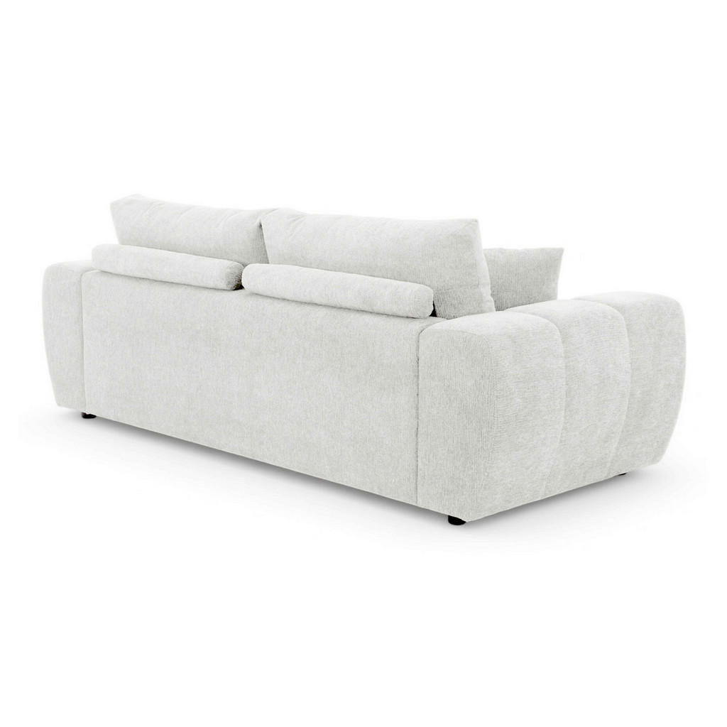 Thumbnail - Oviala Sofa, Weiß, Textil, 3-Sitzer, Rechteckig, 100x90x238 cm, Wohnzimmer, Sofas & Couches, Sofas, 3-Sitzer Sofas