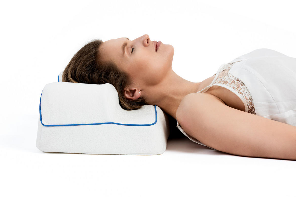 NACKENKISSEN - Weiß, Textil (54/30cm) - KomfortKissen