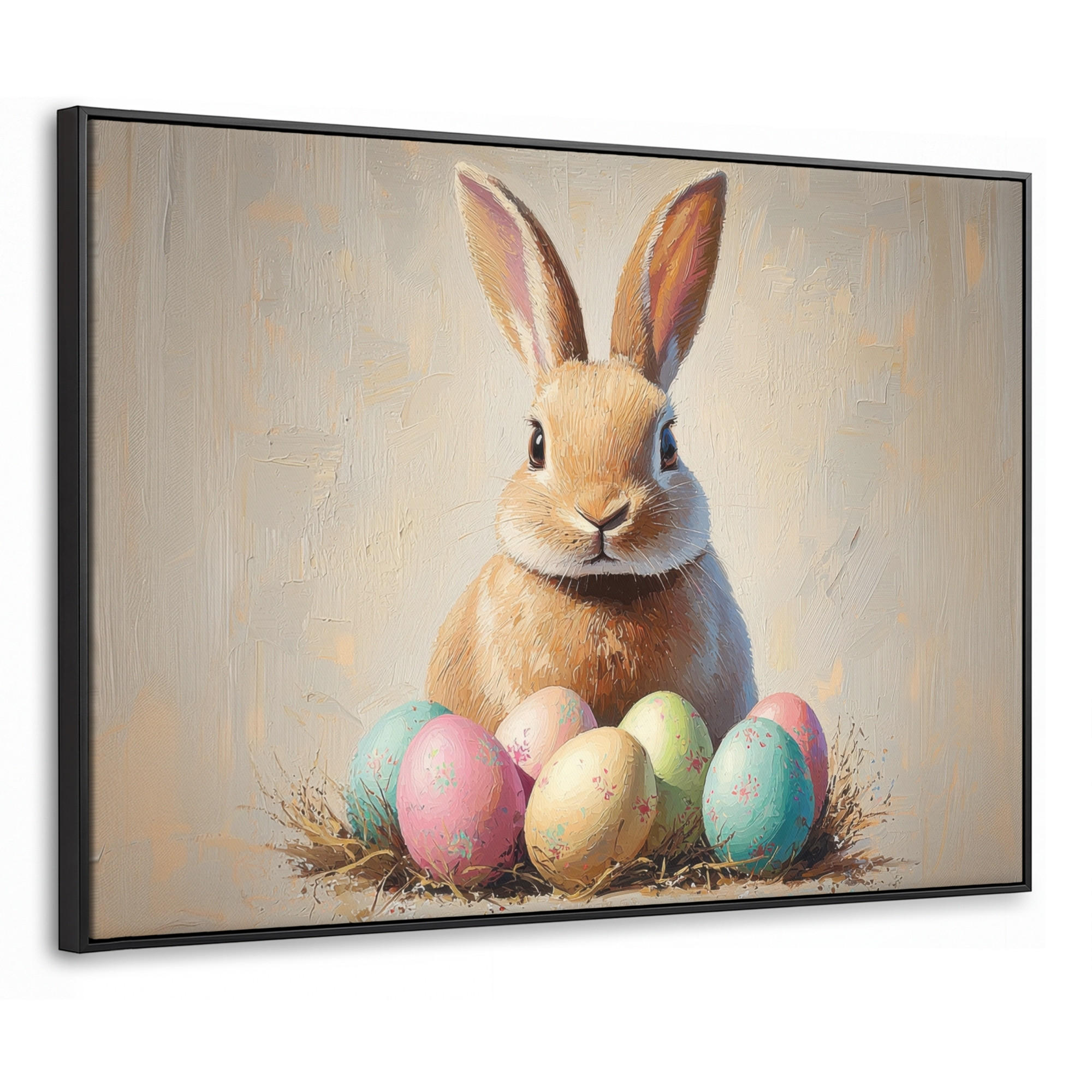 MuchoWow Leinwand Beige 80x60 cm