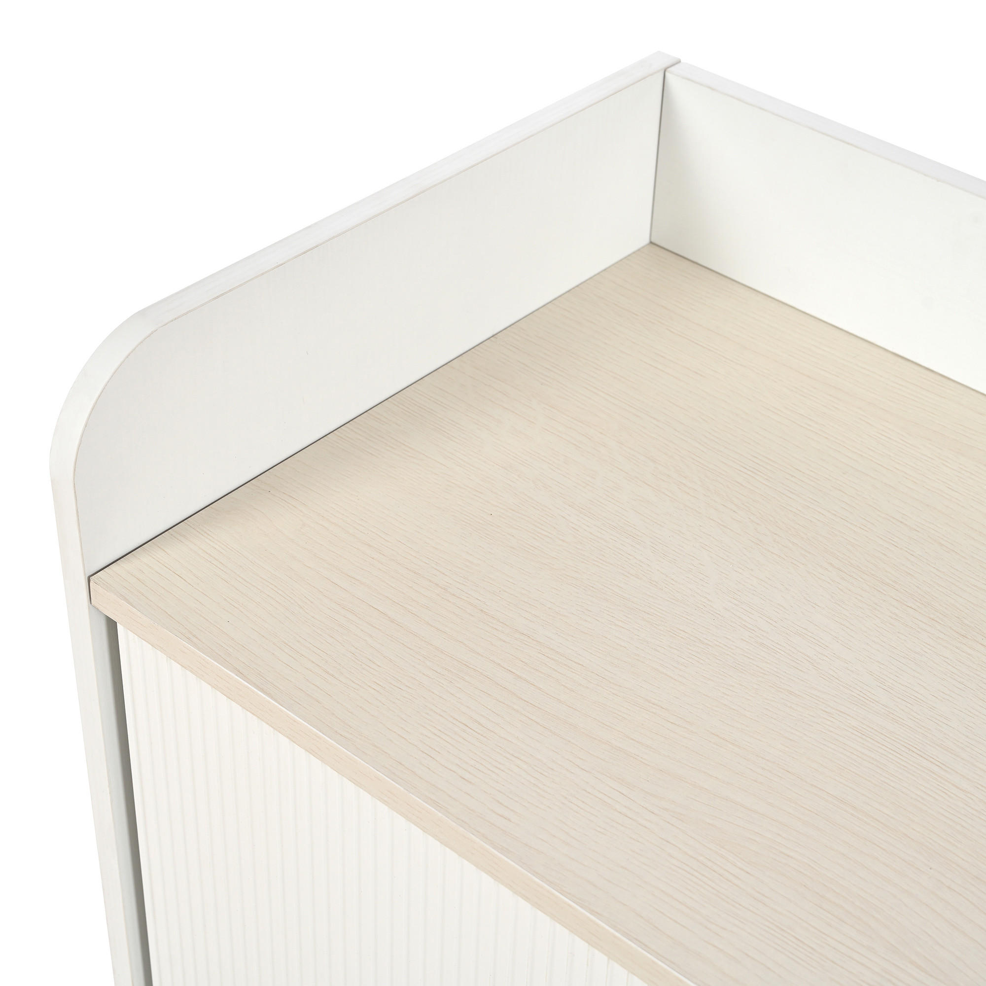 SIDEBOARD mit verstellbaren Einlegeböden, Weiß, MDF - Weiß, Holzwerkstoff (39.5/79/117.5cm) - SONNENH