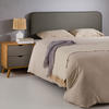 KOPFTEIL NAOFE 120X190 CM - Grau, Textil (120/68/6cm) - IDIMEX