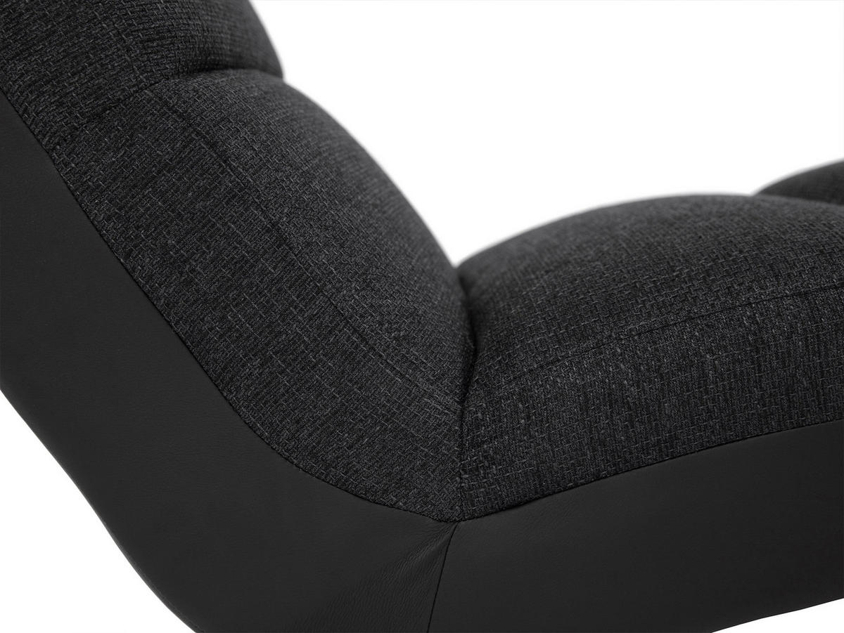 SESSEL Holiday Cord - Chromfarben/Schwarz, Holz (62/84/180cm) - MIRJAN24