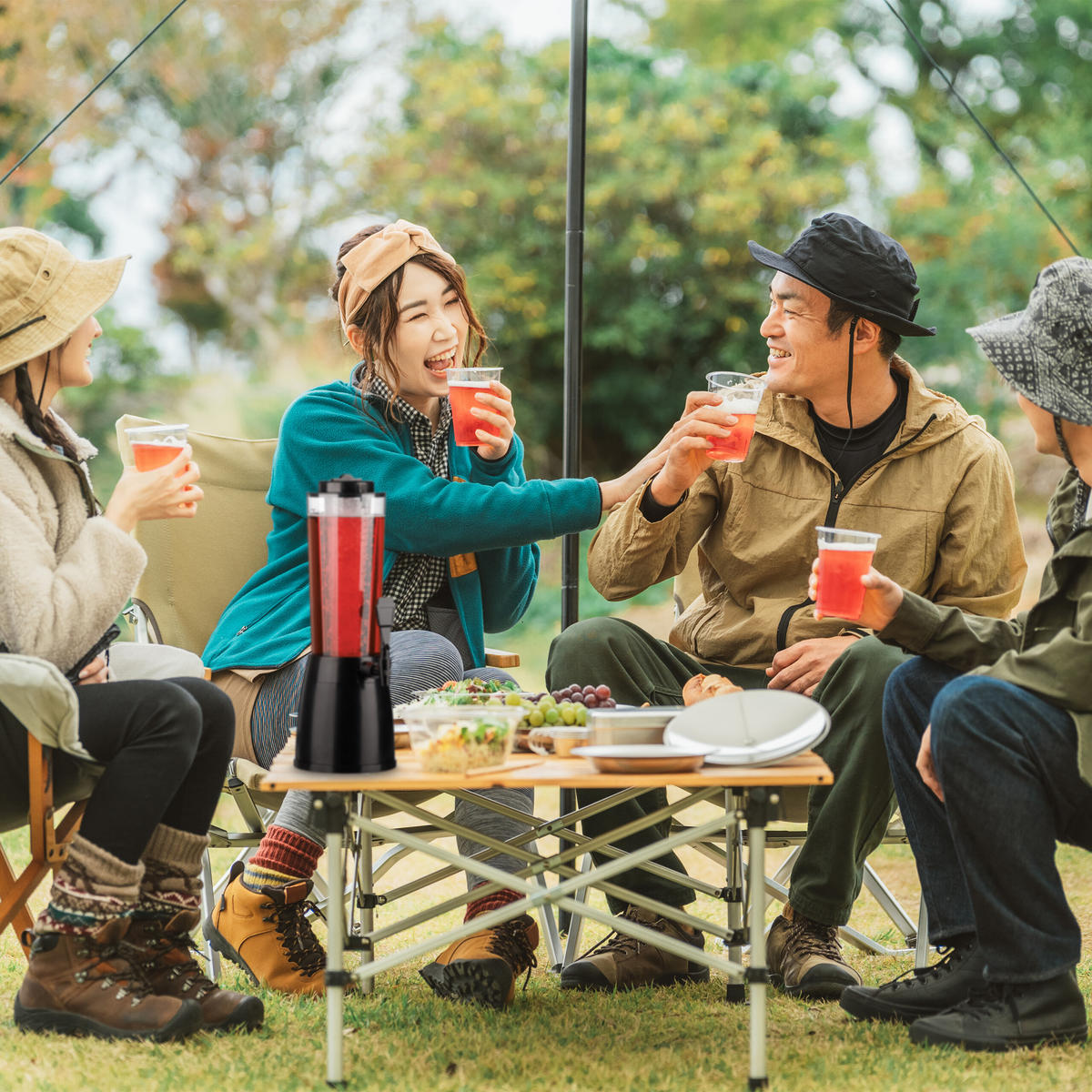 BIERSÄULE - Multicolor, Kunststoff (2.5L) - Relaxdays