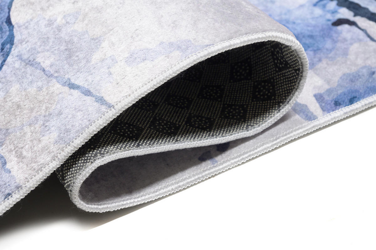 TEPPICH TOSCANA Hellblau 80/150 cm - Hellblau, Textil (80/150cm) - Tapiso