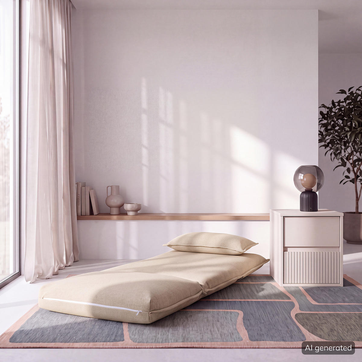 SCHLAFSESSEL - Beige, Textil (78/56/74cm) - home24