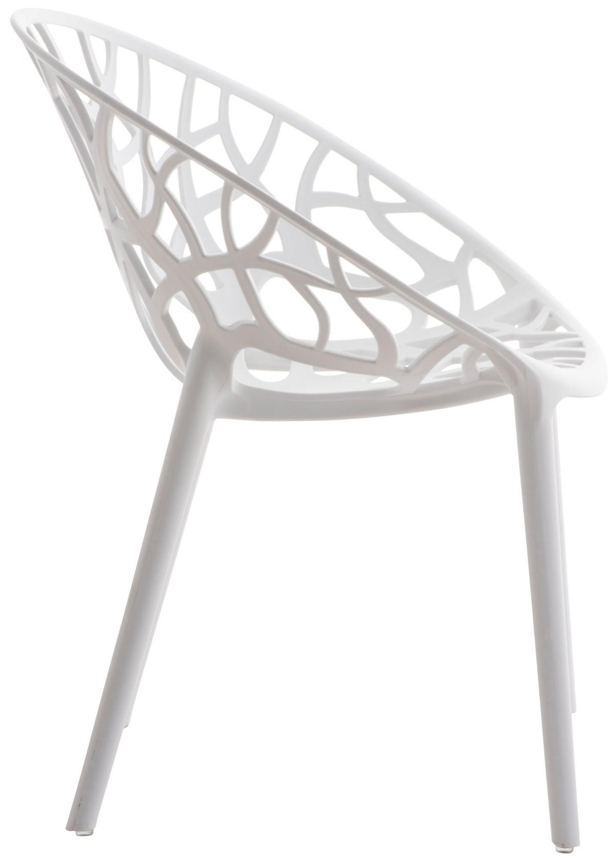 GARTENSTUHL Kunststoff weiß - Weiß, Kunststoff (59/80/60cm) - CLP