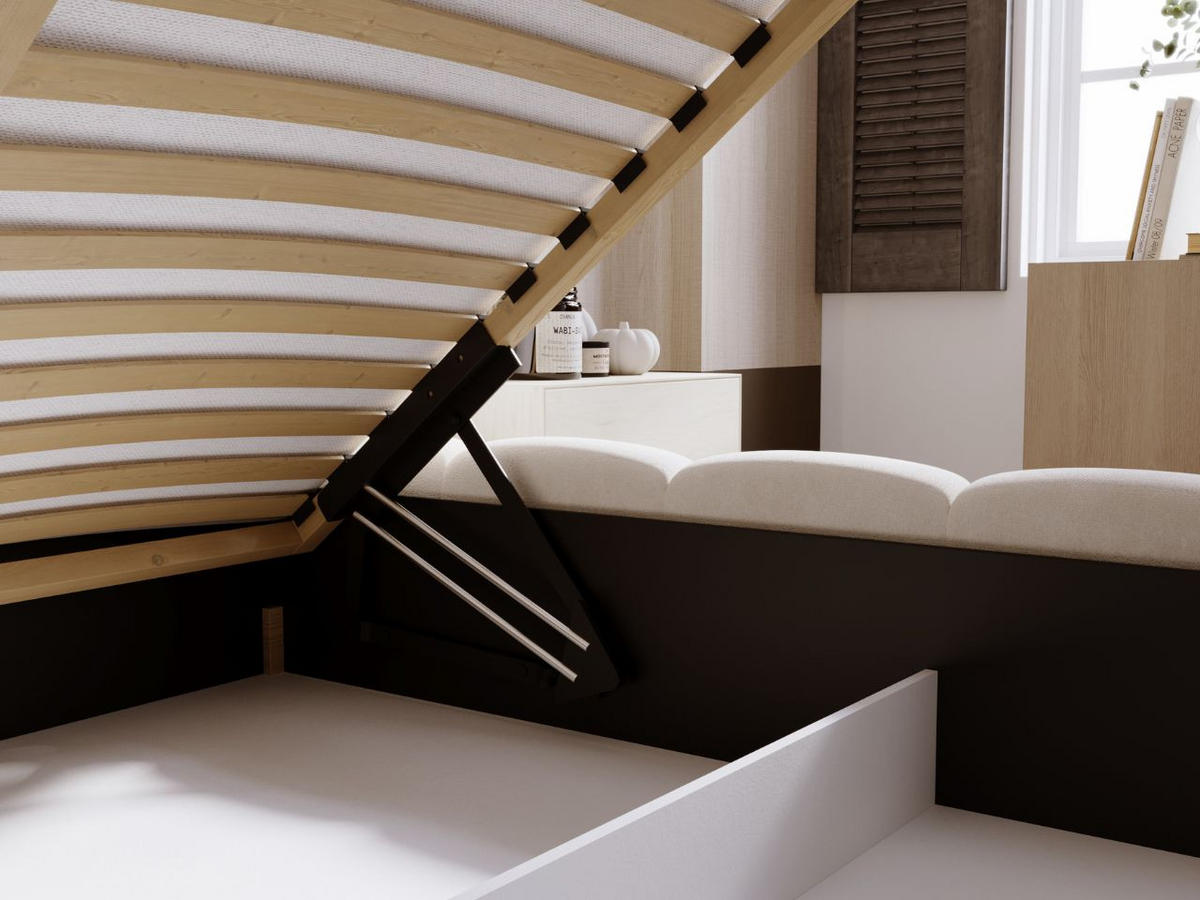 POLSTERBETT Royal 120x200 Beige - Beige, Textil (120/200cm) - Graingold