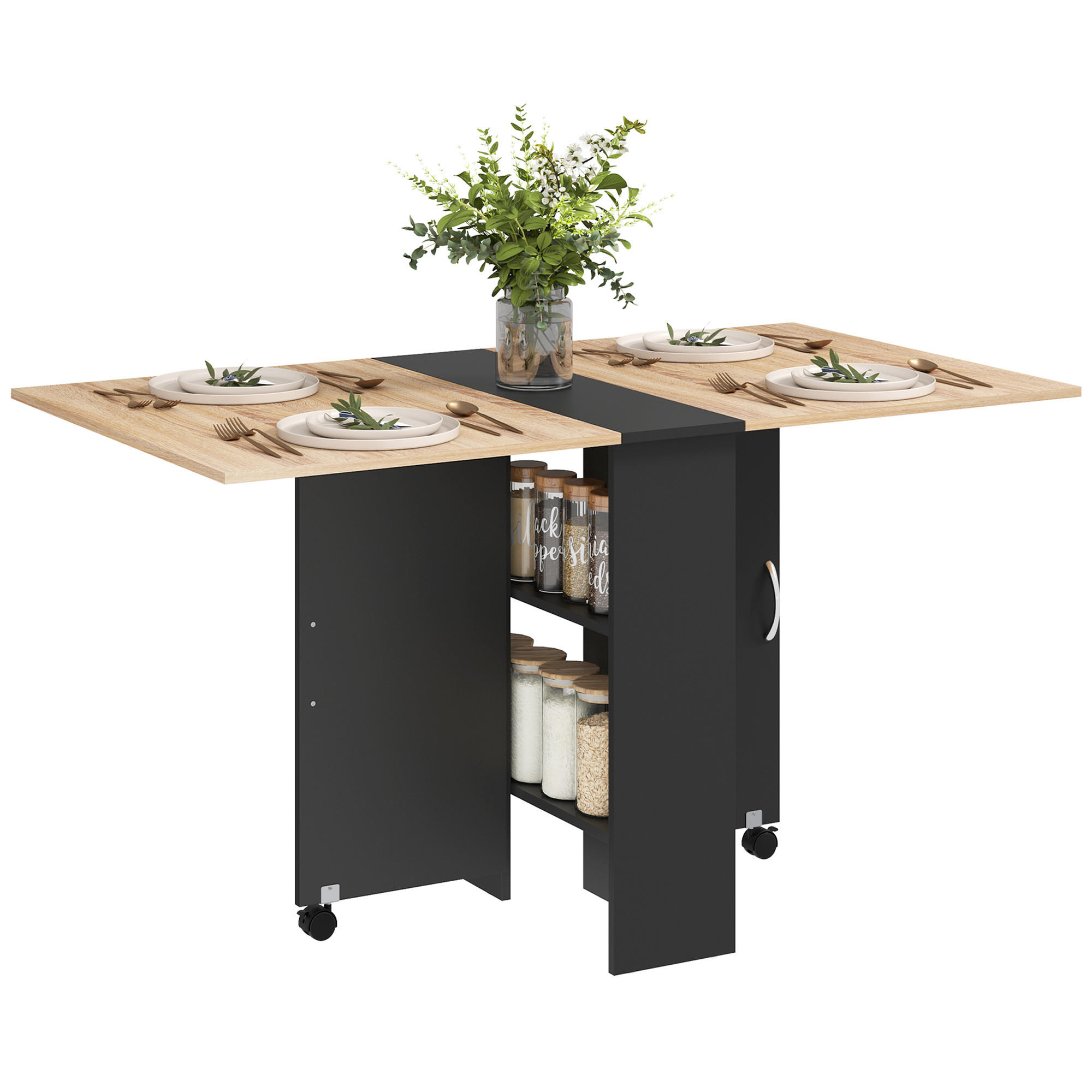 ESSTISCH Ilyvan 75/140/74 cm - Schwarz, Holz (75/140/74cm) - ZMH