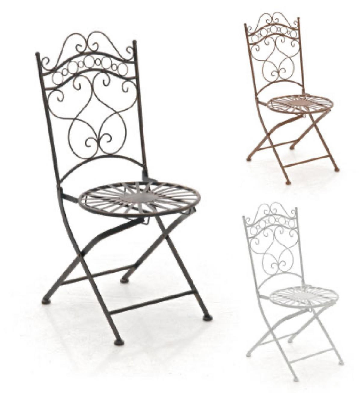 GARTENSTUHL Indi bronze - Braun, Metall (40/92/50cm) - TPFGarden