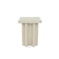 BEISTELLTISCH Born To Be Alive Vierkant 41x41 cm Beige - Beige, Naturmaterialien (41/41/51cm) - Bold Moneky