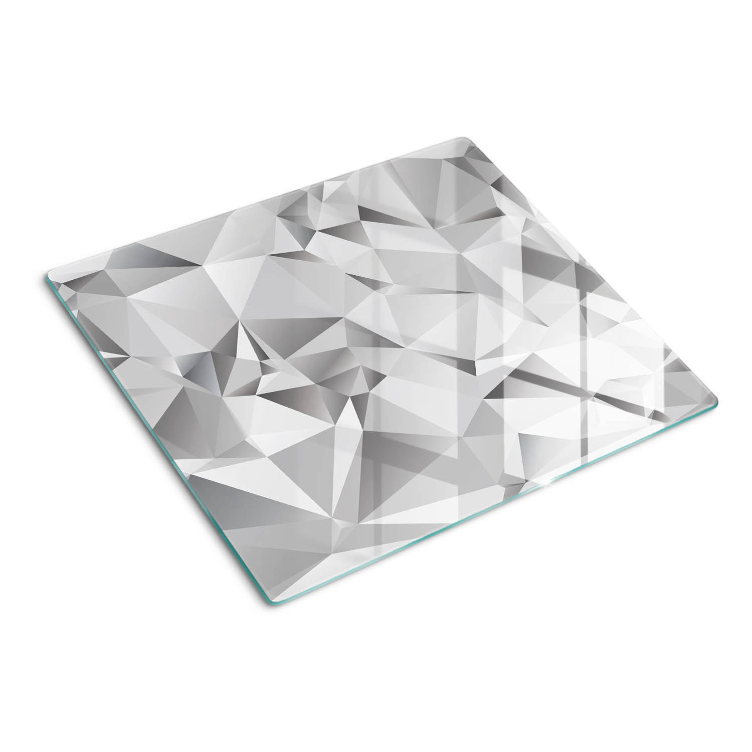 GLASPLATTE 60x52 cm 3D - Grau, Glas (60/0.4/52cm) - TULUP