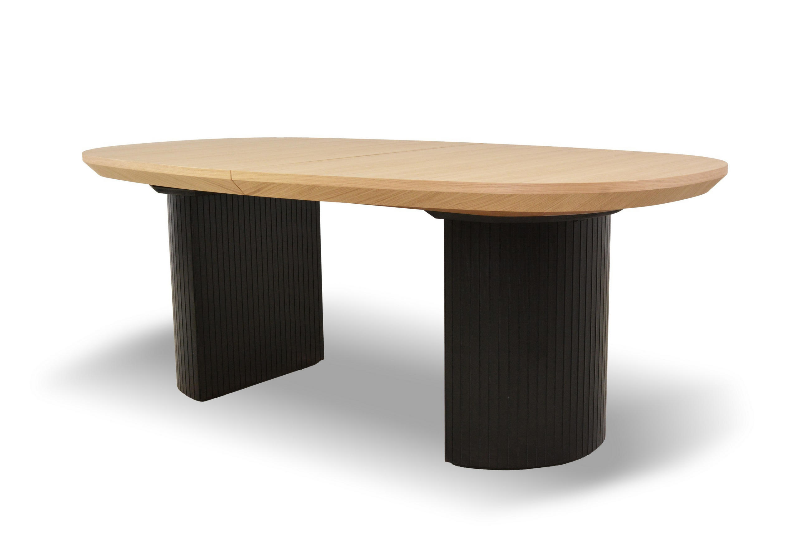 ESSTISCH STILO Ausziehbar 200 - 300 / 110 x 76 cm - Eichefarben/Schwarz, Holz (200/110/76cm) - MASSENO