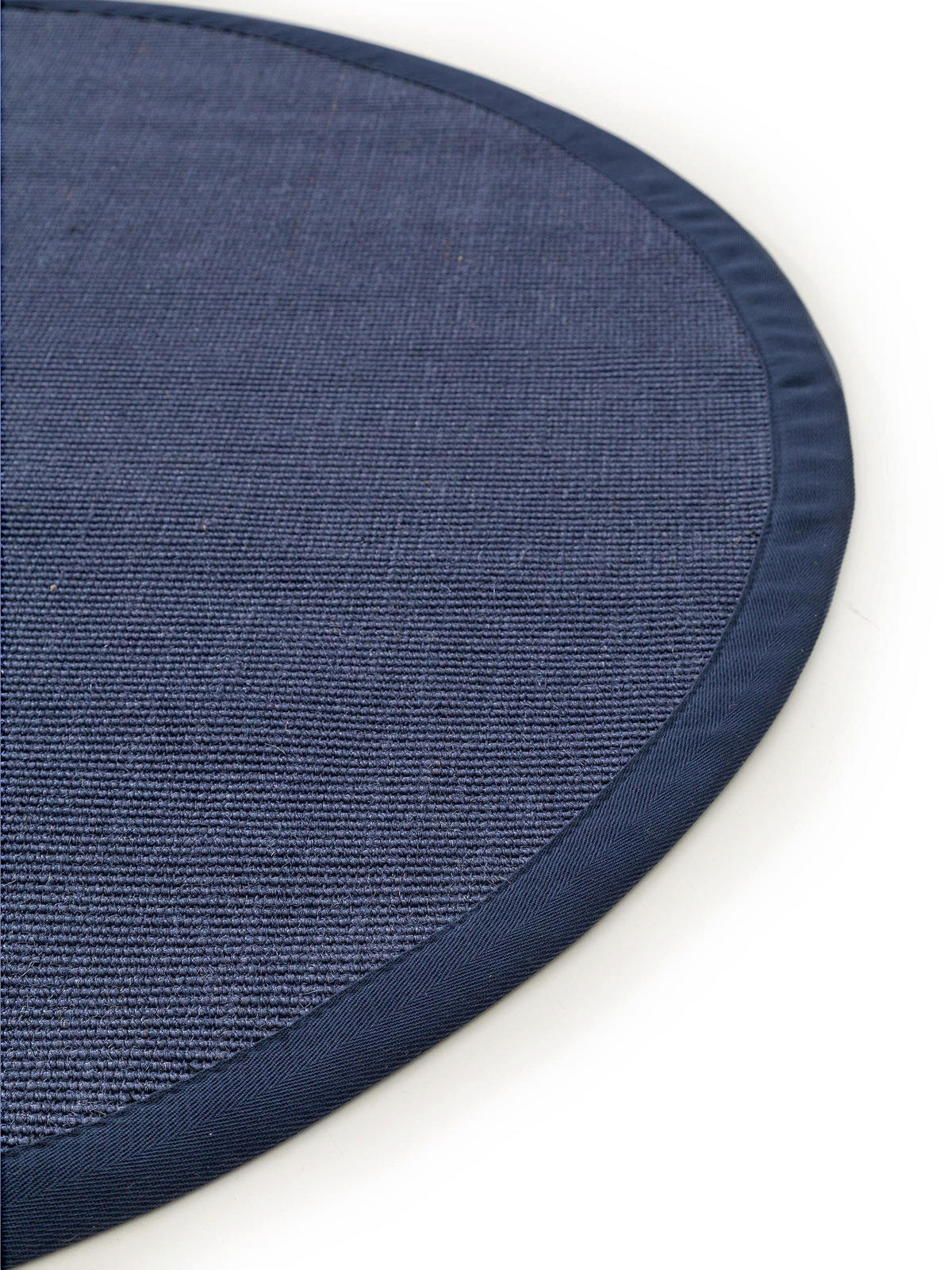 SISALTEPPICH Sana Blau ø 150 cm rund - Blau, Textil (150/150cm) - benuta Nest