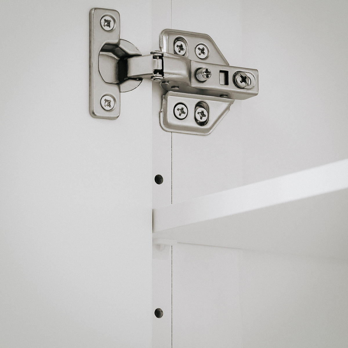 BADEZIMMERSCHRANK Weiß - Weiß, Holzwerkstoff (70/90/35cm) - SoBuy