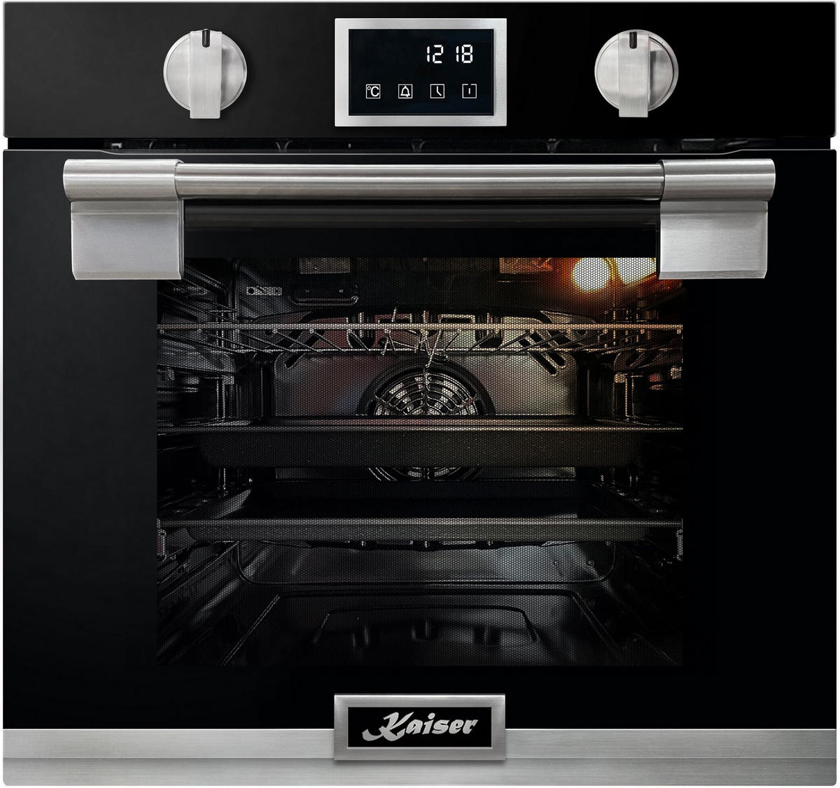 EINBAU-BACKOFEN 60 cm EH 6338 s+TY 905 VPGC Gas-Kochfeld 90 cm - Schwarz, Metall (59.4/59.4/55.6cm) - Kaiser Küchengeräte