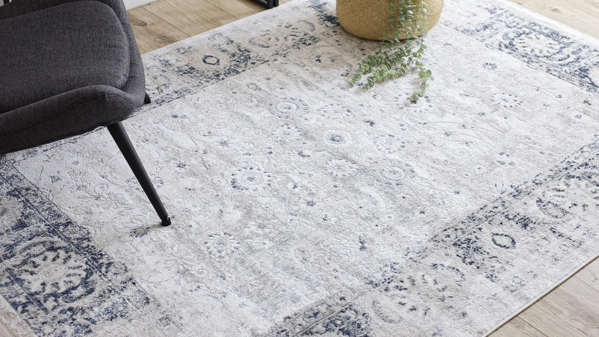 TEPPICH Distin 200/290 cm - Blau, Textil (200/290cm) - rugsX