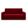 SOFA LENTO mit Schlaffunktion ITAKA 34 mit Stauraum - Rot, Textil (87/95/216cm) - Bedante
