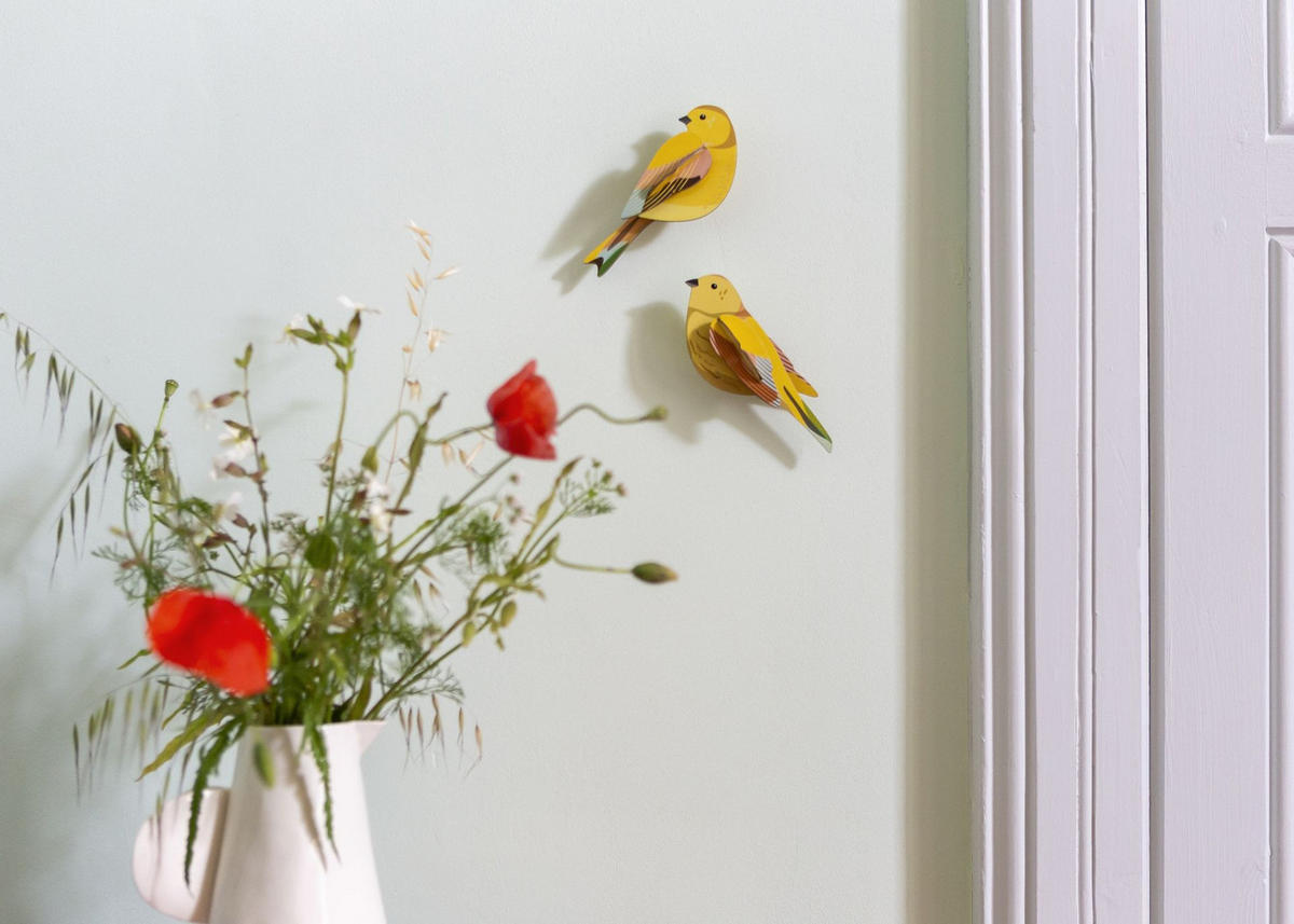 WANDSKULPTUR Bunt 4,5/15 cm - Multicolor, Wellpappe (4.5/15/6cm) - Studio Roof