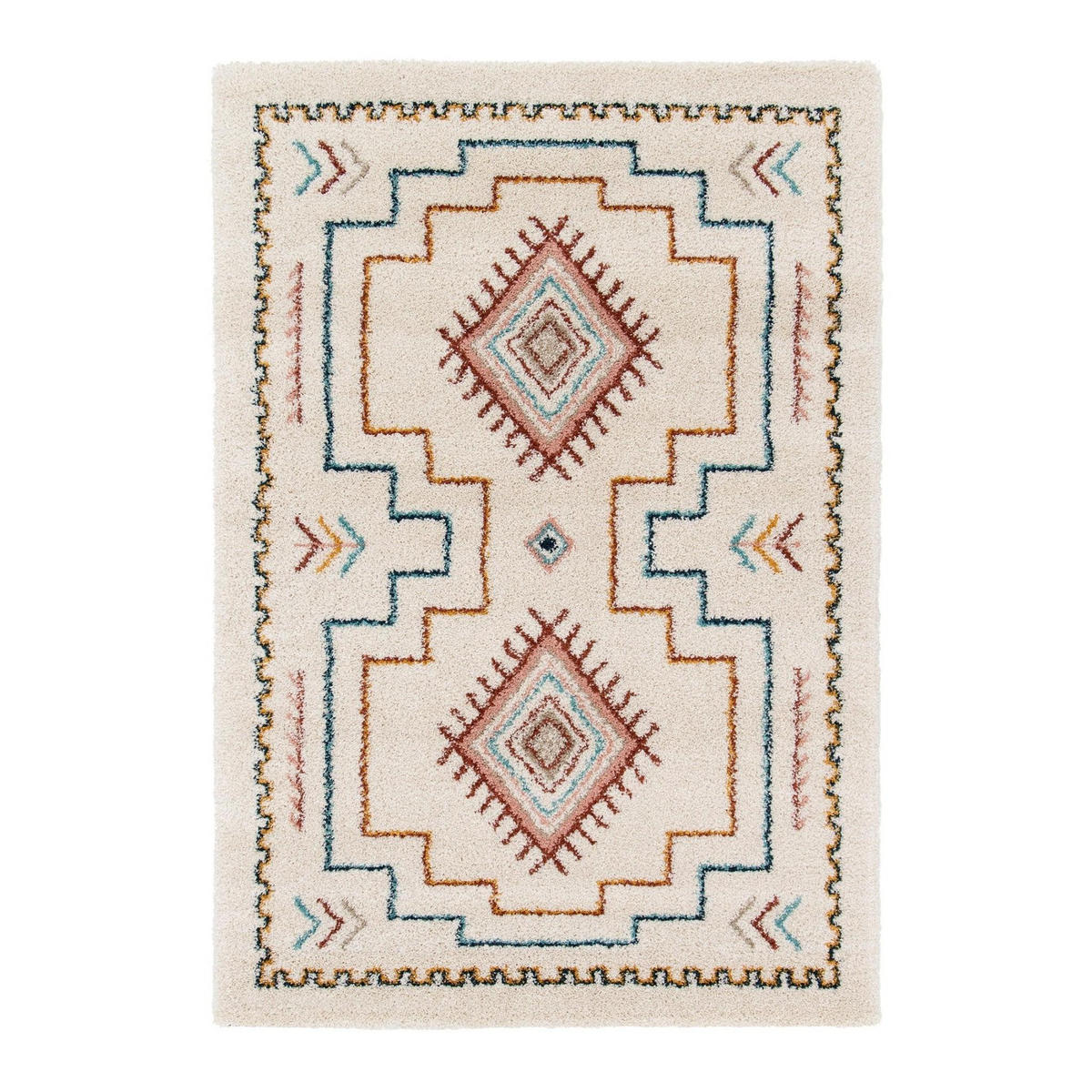 TEPPICH Shaggy weich voluminös mehrfarbig - Multicolor, Textil (160/230cm) - AFK Living