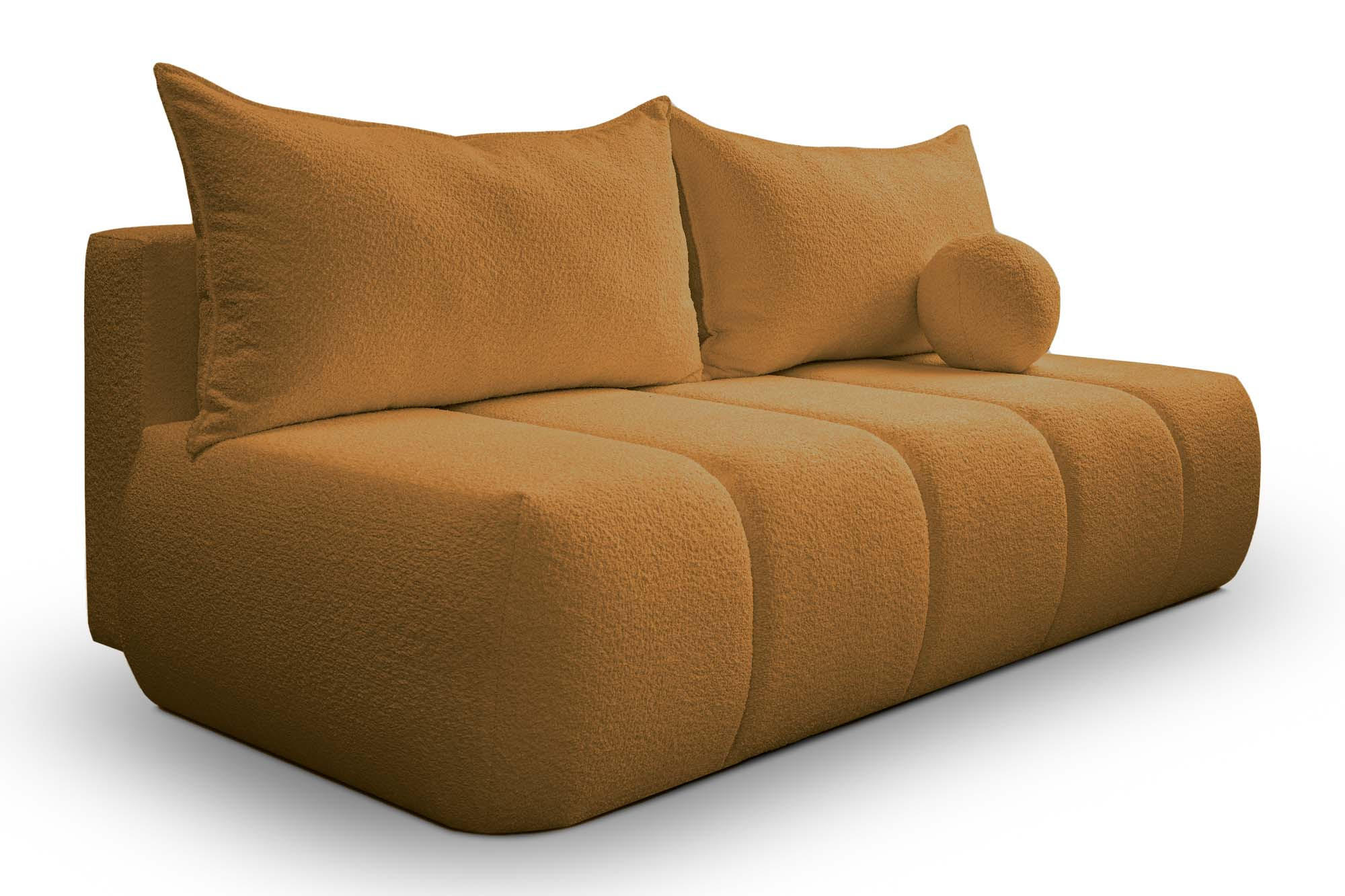 SCHLAFSOFA PIANO Golden - Gelb, Holz (207/91/103cm) - Kaiser Möbel