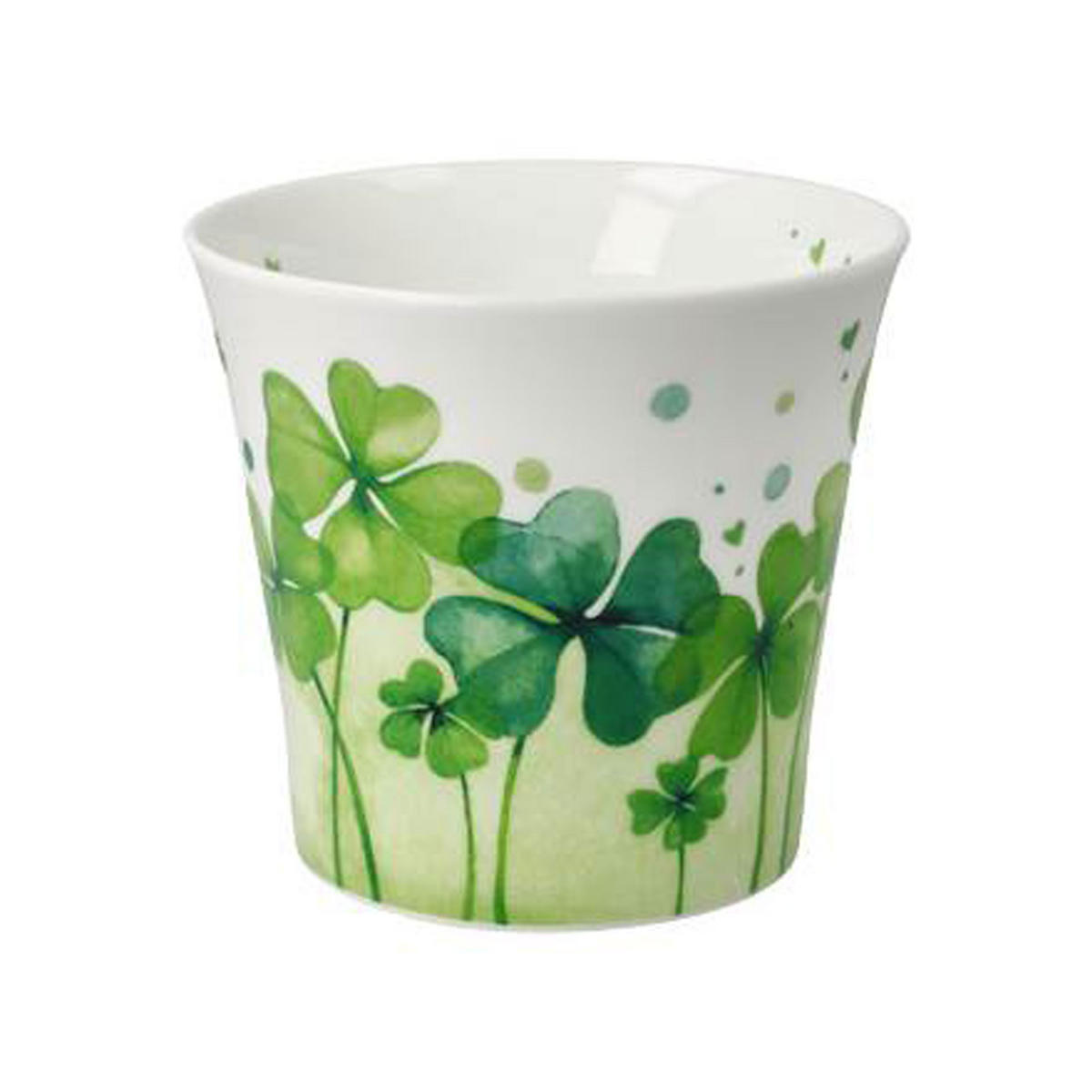 TEETASSE Fiore - Happiness, Fine Bone China, grün - Grün, Keramik (0.35L) - Goebel