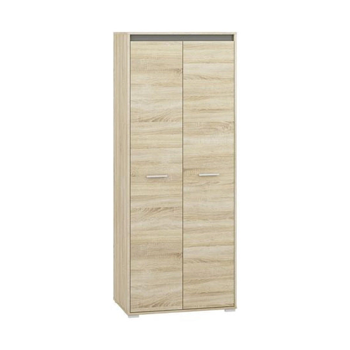 hi-markt Kleiderschrank Sonoma Eiche, Dunkelgrau 80x200x50 cm