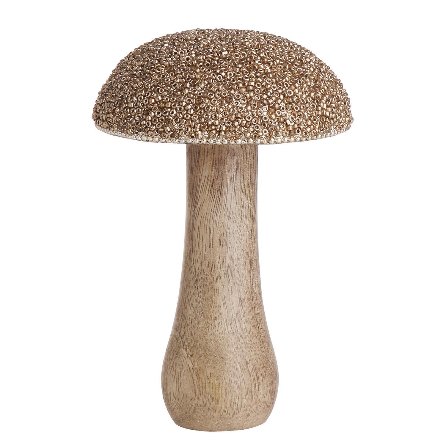 DEKO-PILZ Harvest Love - Goldfarben, Glas/Holz (12/26/12cm) - Butlers