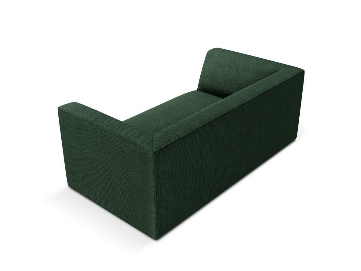 SOFA Ruby aus strukturiertem Stoff grün 2 Sitzplätze - Grün, Textil (174/69/93cm) - Micadoni