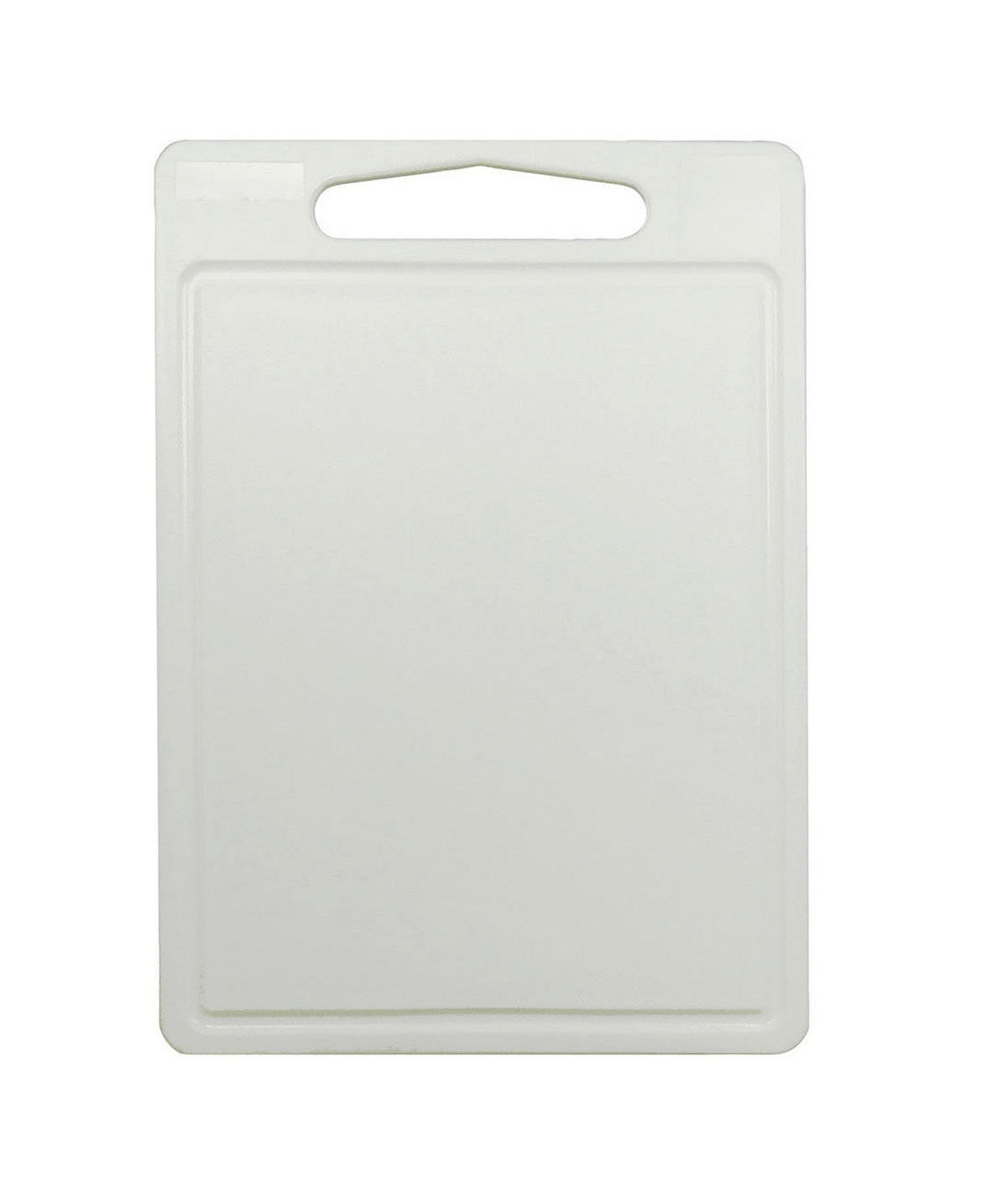 SCHNEIDEBRETT mit Saftgrube 35 x 25 x 0,85 cm - Weiß - Weiß, Kunststoff (25/35cm) - Cookinglife