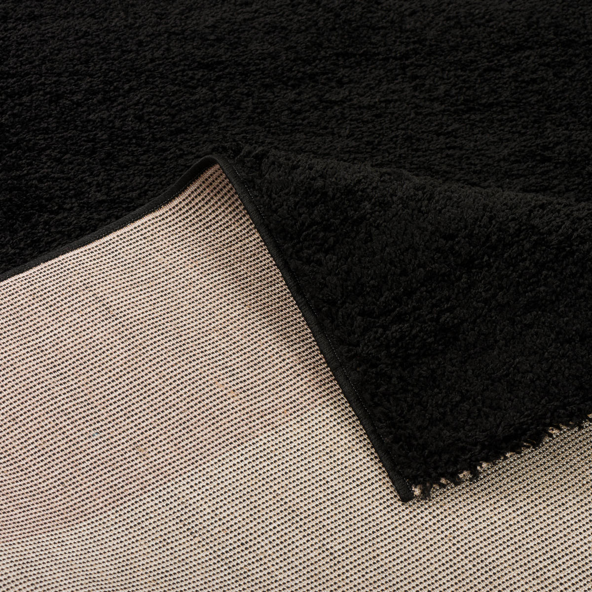 HOCHFLOR LANGFLOR TEPPICH ALOHA - Schwarz, Textil (120/170cm) - Pergamon