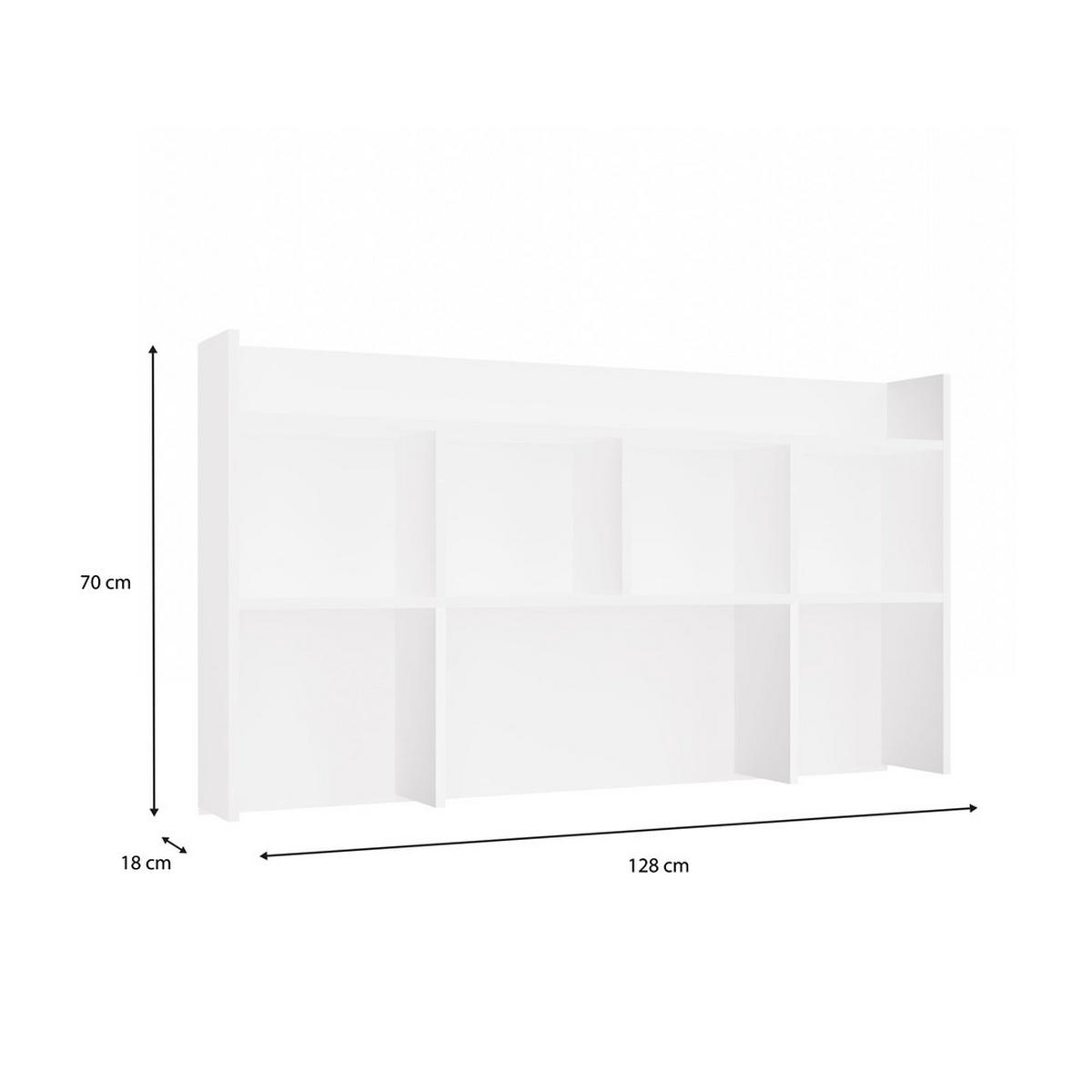 RAFT pentru masă de birou Alb 128/70/18 - alb, compozit lemnos (128/70/18cm) - RAUMHIRSCH FURNITURE
