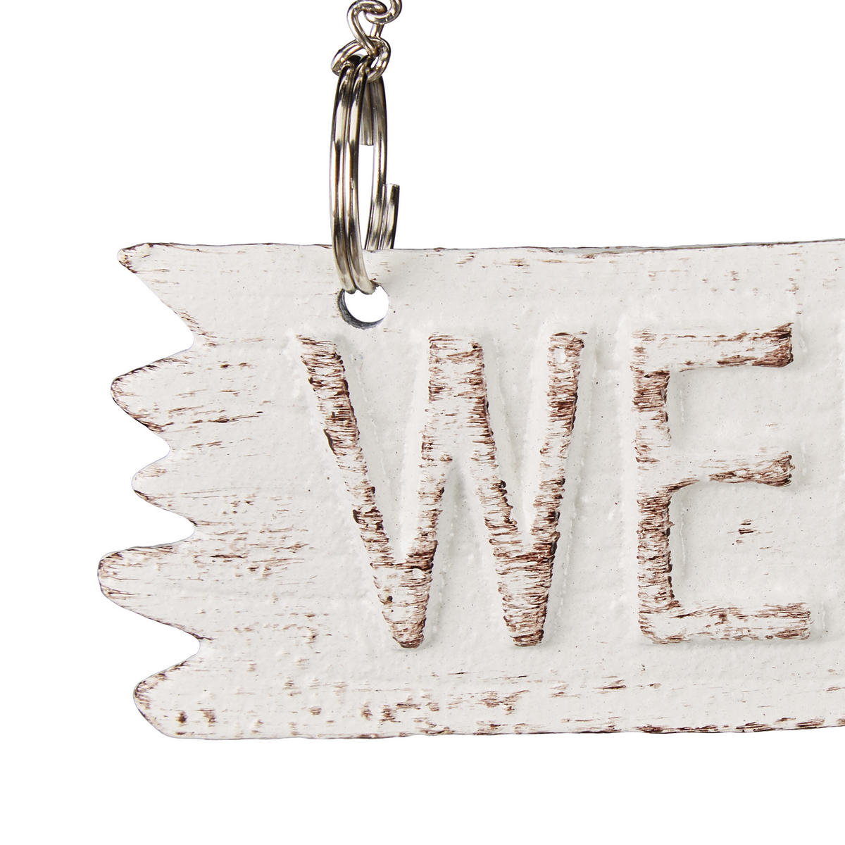 VOGELTRÄNKE Welcome - Weiß, Metall (22.5/25/13.5cm) - Relaxdays