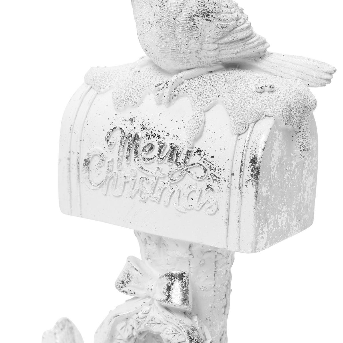 WEIHNACHTSDEKO Briefkasten HTHD0185 - Weiß, Kunststoff (10/32/14cm) - Hometopia