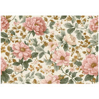 FOTOTAPETE Blumen Vintage Beige 300x210 cm - Multicolor, Papier (300/210cm) - Wallarena