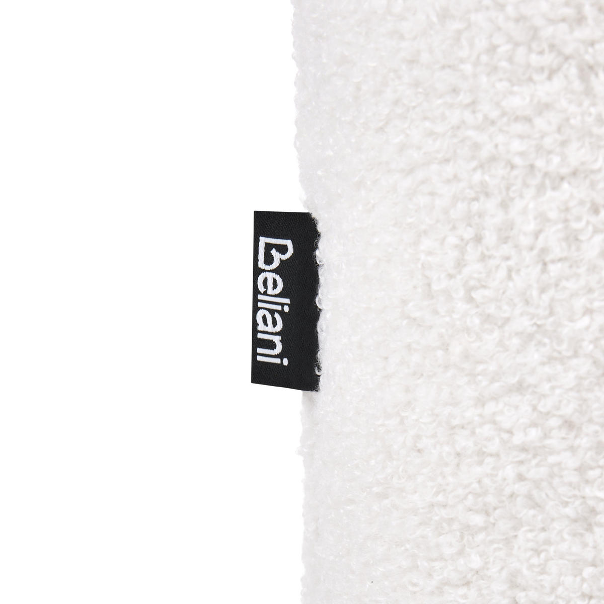 SESSEL Bouclé Cremeweiß Niva - Creme/Weiß, Textil (61/76/78cm) - Beliani