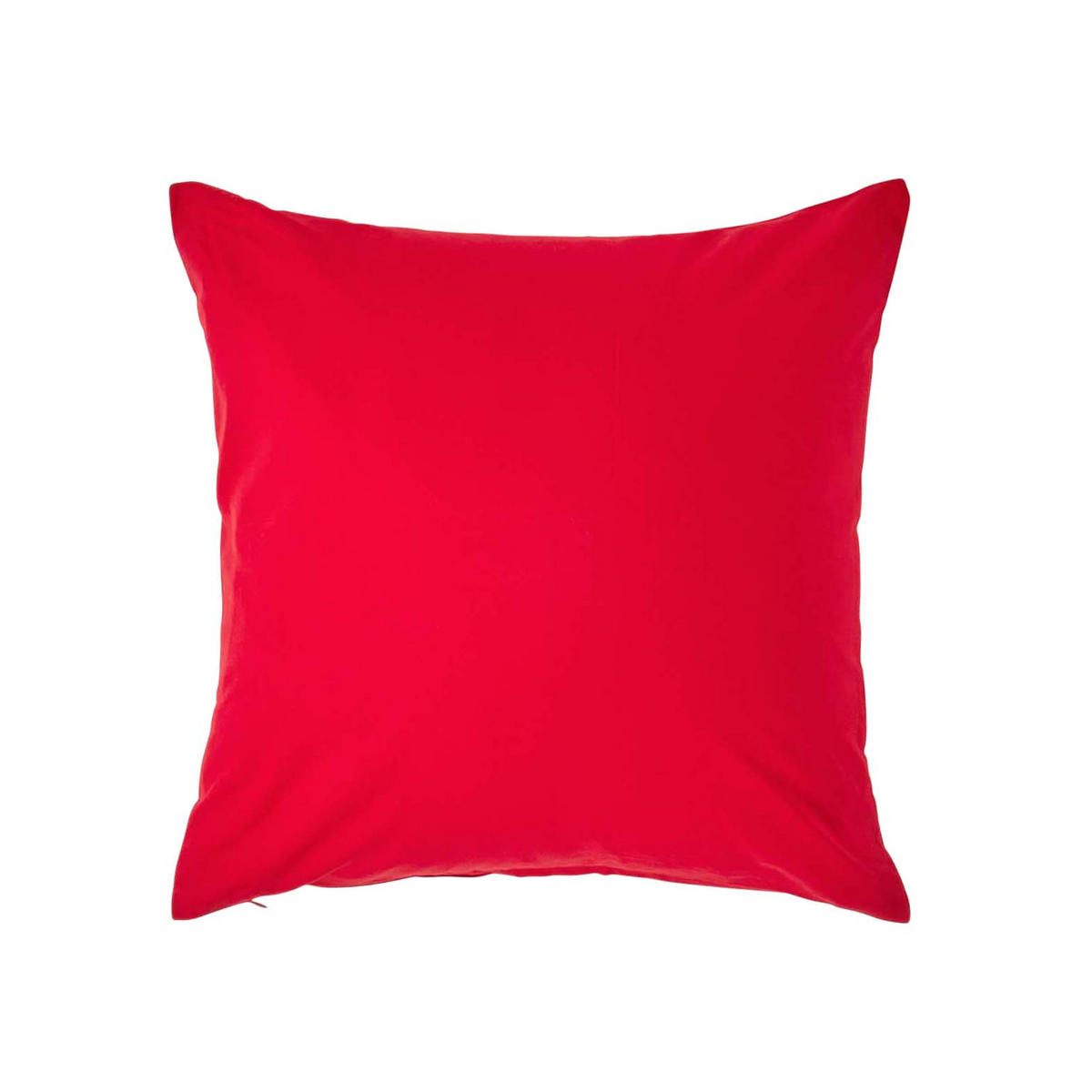 KISSENBEZUG Perkal, Ägyptische Baumwolle, Fadendichte 200 - Rot, Textil (40/40cm) - Homescapes
