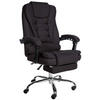 CHEFSESSEL Stoff schwarz - Chromfarben/Schwarz, Textil/Metall (67/115/68cm) - CLP